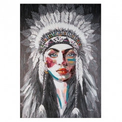 Nástěnný obraz Indian, 100 cm, vícebarevný