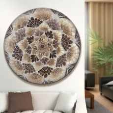 Nástěnný obraz Mandala, 100 cm, hnědá - 1