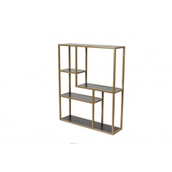 Nástěnný regál Seaford, 91 cm, zlatá