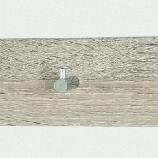 Nástěnný věšák Avenio, 34 cm, dub / chrom - 1