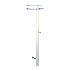 Nástěnný věšák Clip, 185 cm, bílá - 1
