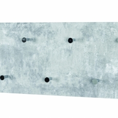 Nástěnný věšák Dilan, 80 cm, beton / chrom - 2