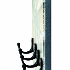 Nástěnný věšák Keys, 30 cm, hnědá - 3