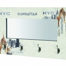Nástěnný věšák New York, 52 cm, krémová - 1
