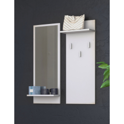 Nástěnný věšák Riva, 90 cm, bílá