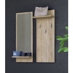 Nástěnný věšák Riva, 90 cm, dub sonoma