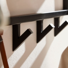 Nástěnný věšák s policí Hank, 100 cm, masiv akát - 5