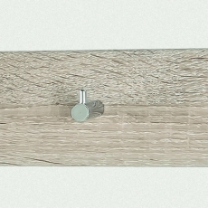 Nástenný vešiak Avenio, 34 cm, dub/chróm - 1