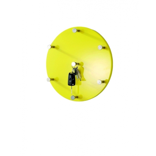 Nástenný vešiak Itab, 35 cm, žltá - 1
