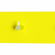 Nástenný vešiak Itab, 57 cm, žltá - 1