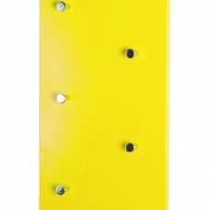 Nástenný vešiak Itab, 80 cm, žltá - 1