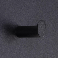 Nástenný vešiak Selje, 80 cm, čierna - 3
