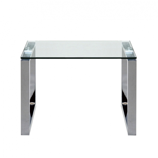 Noční / odkládací stolek Tracy, 50 cm, čirá - 1