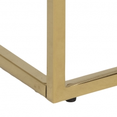 Noční stolek Alisma, 51 cm, sklo, zlatá - 6