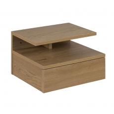 Noční stolek Alison, 35 cm, divoký dub - 1