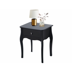 Noční stolek Baroq, 55 cm, černá