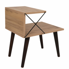 Noční stolek Cross, 50 cm, borovice - 1