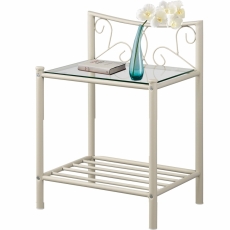 Noční stolek Dion, 62 cm, bílá - 1