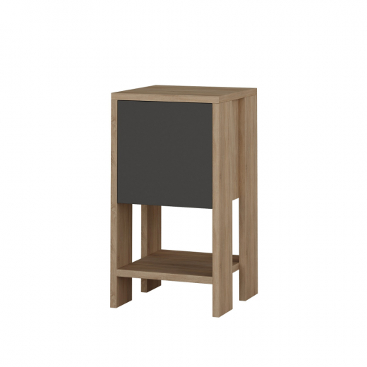Noční stolek Ema, 55 cm, šedá - 1