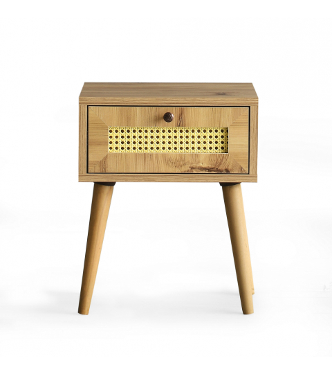 Noční stolek Euromos, 50 cm, dub
