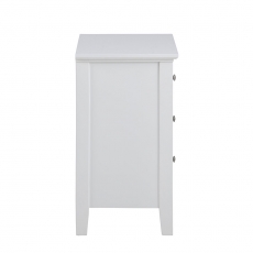 Noční stolek / komoda Luciana, 45 cm, bílá - 4