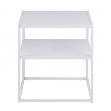 Noční stolek kovový Lyfte, 45 cm, bílá - 2