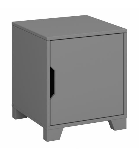 Noční stolek Levon, 45 cm, šedá