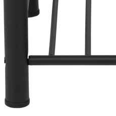 Noční stolek Line, 66 cm, sklo, černá - 7