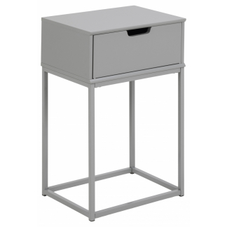 Noční stolek Mitra, 61,5 cm, šedá