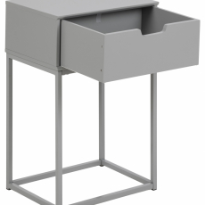 Noční stolek Mitra, 61,5 cm, šedá - 5