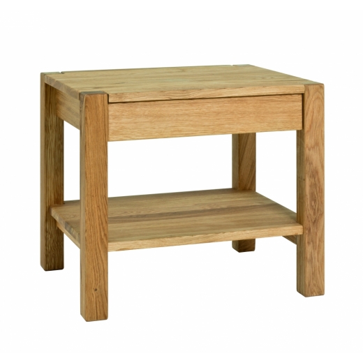 Noční stolek Molk, 50 cm, dub - 1