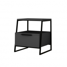 Noční stolek Pal, 50 cm, šedá - 1