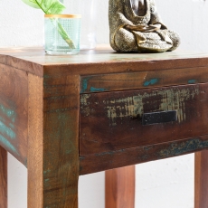 Noční stolek s recyklovaného dřeva Kalkutta, 55 cm, mango - 6