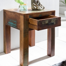 Noční stolek s recyklovaného dřeva Kalkutta, 55 cm, mango - 2