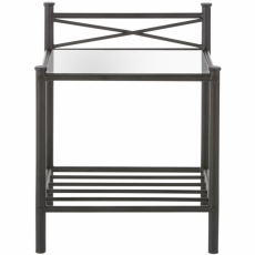 Noční stolek Saro, 61 cm, černá - 2