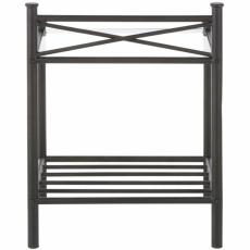 Noční stolek Saro, 61 cm, černá - 3