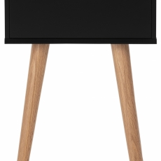 Noční stolek se zásuvkou Marika, 61, 5 cm, černá - 2