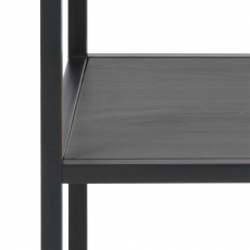 Noční stolek Seaford, 63 cm, MDF, černá - 5