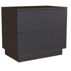 Noční stolek Sela, 55 cm, tmavě hnědá - 1