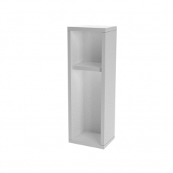Noční stolek Turra, 65 cm, bílá