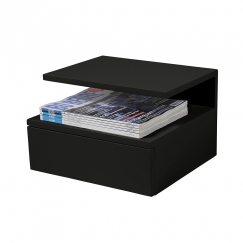 Nočný stolík Alison, 35 cm, čierna