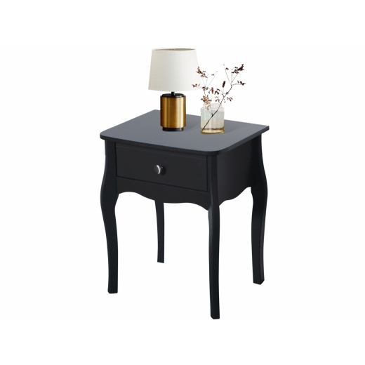 Nočný stolík Baroq, 55 cm, čierna - 1