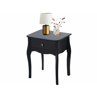 Nočný stolík Baroq, 55 cm, čierna