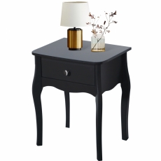 Nočný stolík Baroq, 55 cm, čierna - 1