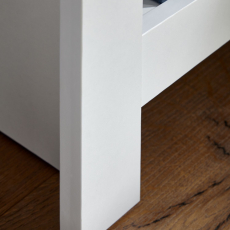 Nočný stolík Deliman, 50 cm, biela - 6