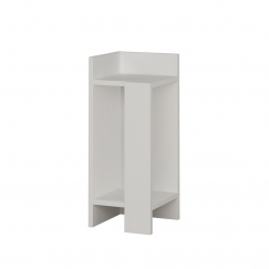 Nočný stolík Elos, 60 cm, biela