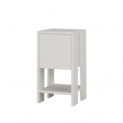 Nočný stolík Ema, 55 cm, biela