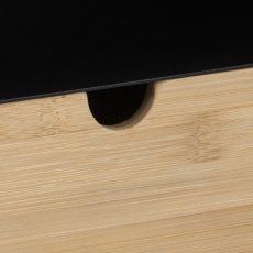 Nočný stolík Joilet, 30 cm, MDF, čierna - 5