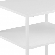 Nočný stolík kovový Lyfte, 45 cm, biela - 3