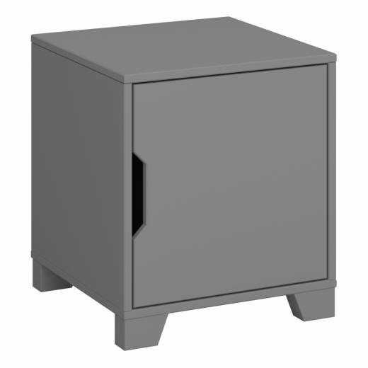 Nočný stolík Levon, 45 cm, šedá - 1